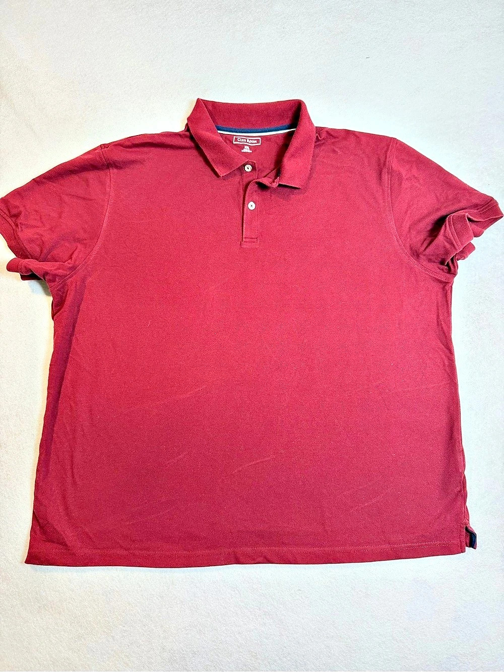 Club Room Men's Polo Shirt XXL Burgundy